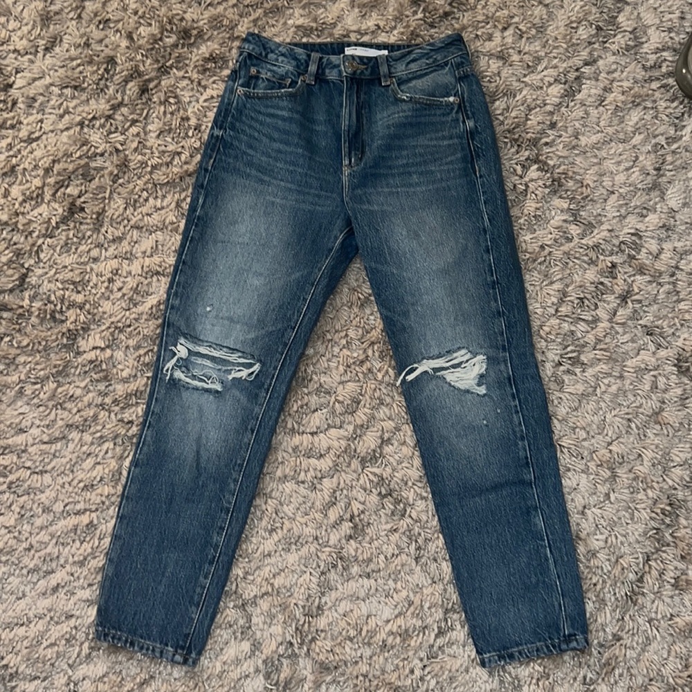 barely worn garage mom jeans